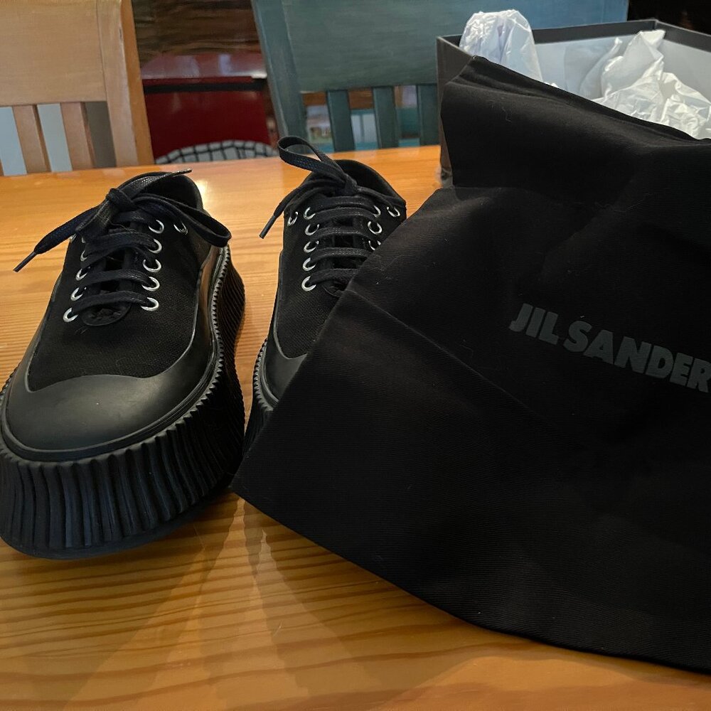Jill Sander Platform Sneakers - Black